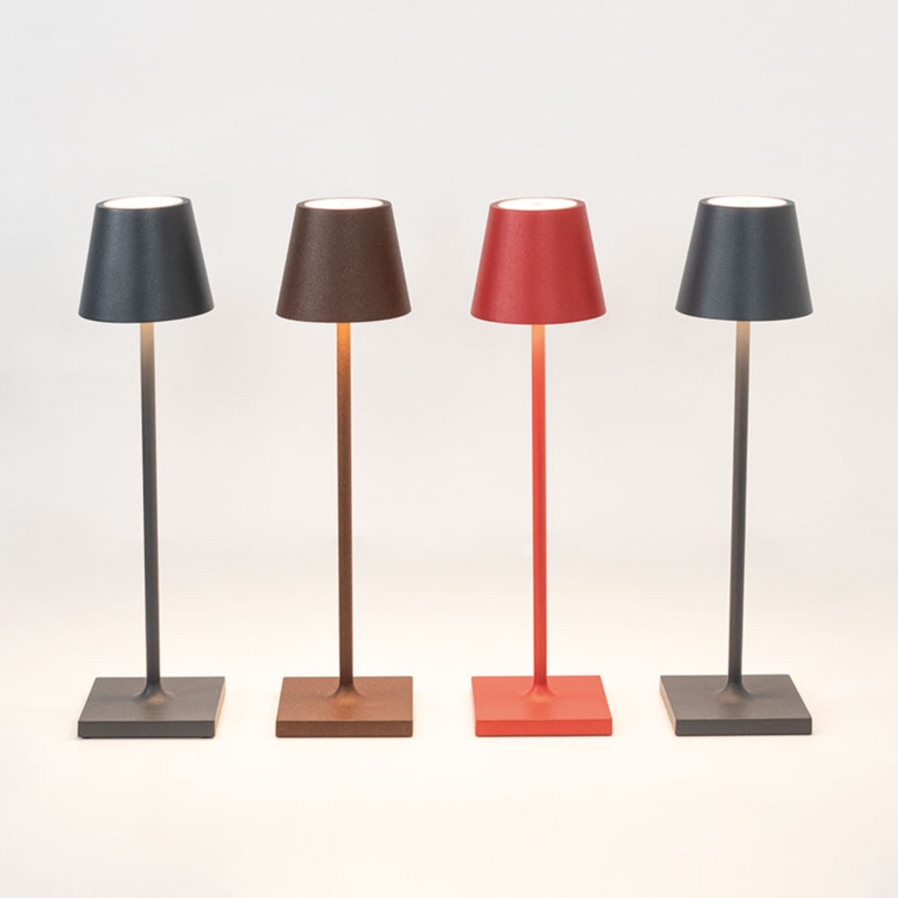 Zafferano Lampada da tavolo Poldina Pro Micro Led ricaricabile