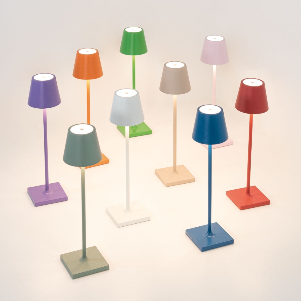 Zafferano Lampada da tavolo Poldina Pro Micro Led ricaricabile