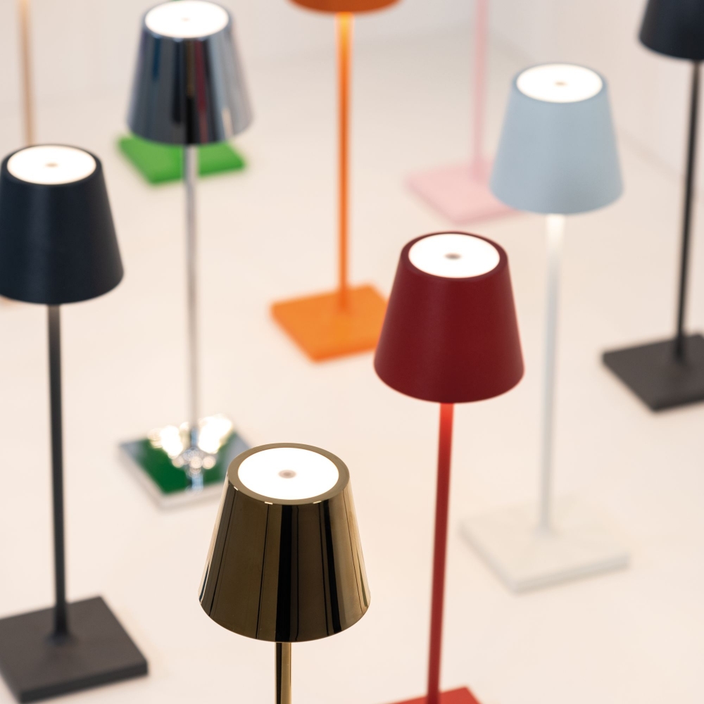 Zafferano Lampada da tavolo Poldina Pro Micro Led ricaricabile
