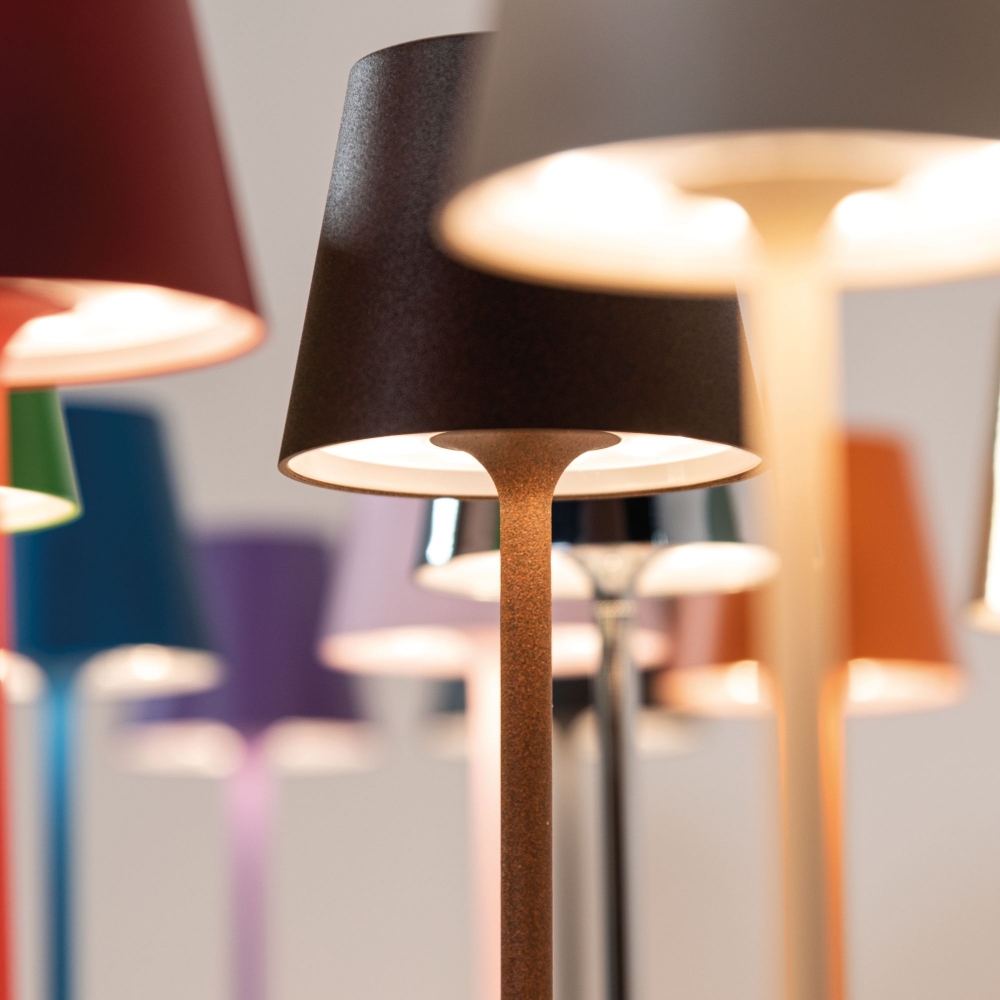 Zafferano Lampada da tavolo Poldina Pro Micro Led ricaricabile