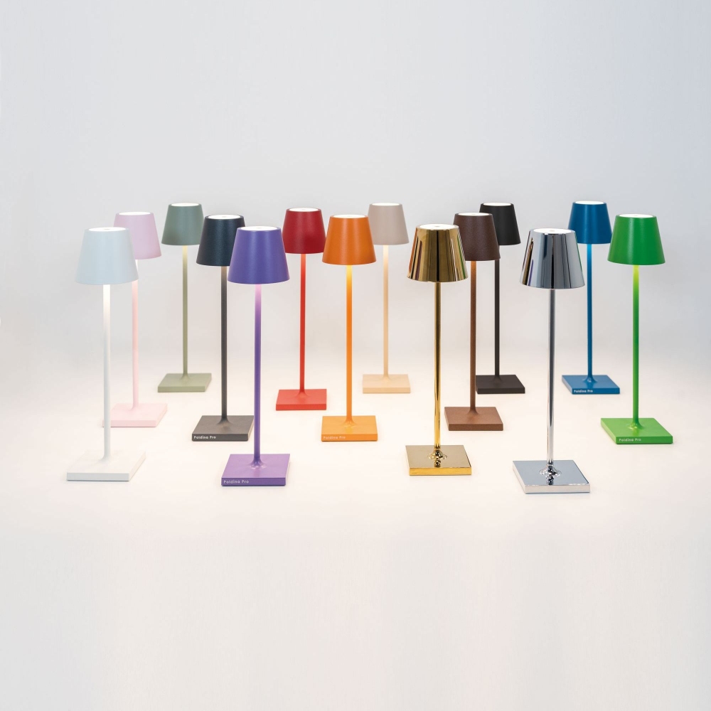 Zafferano Lampada da tavolo Poldina Pro Micro Led ricaricabile