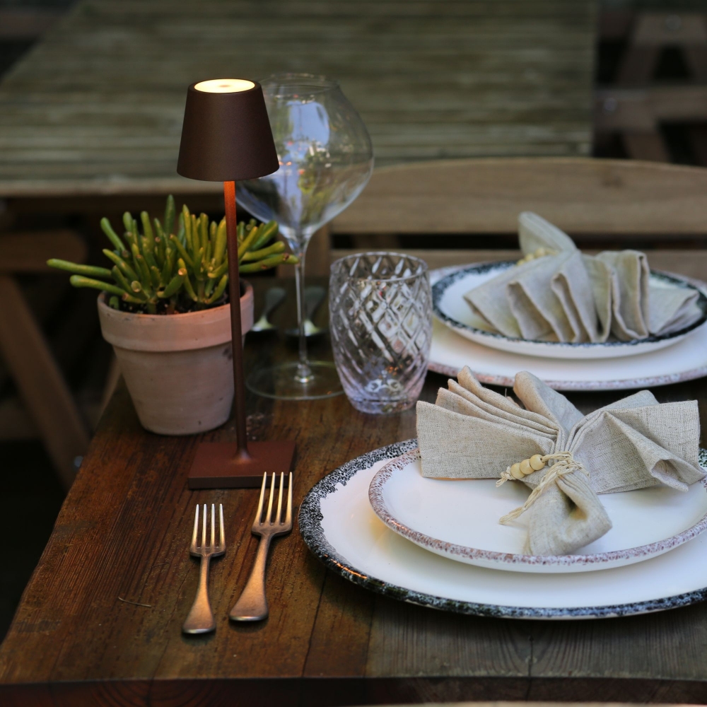 Zafferano Lampada da tavolo Poldina Pro Micro Led ricaricabile