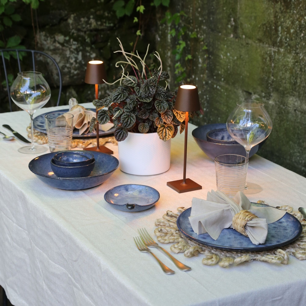 Zafferano Lampada da tavolo Poldina Pro Micro Led ricaricabile