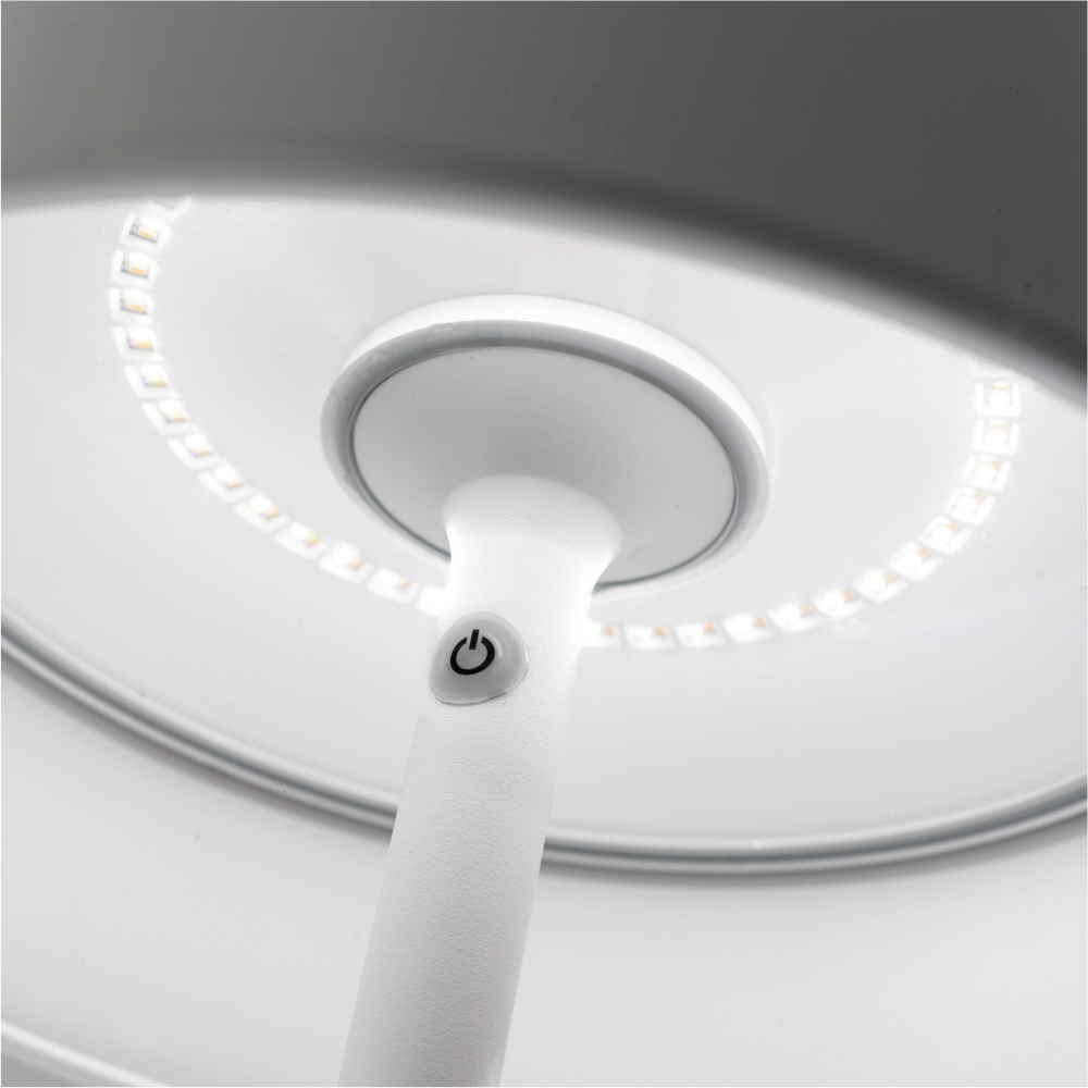 Zafferano Lampada da tavolo Poldina Pro XXL Led ricaricabile