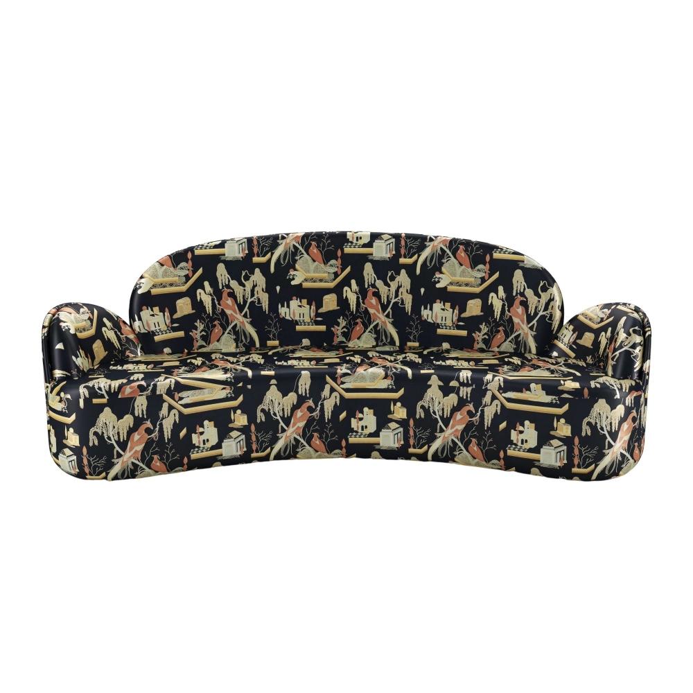 Scarlet Splendour Strings 3-seater Sofa