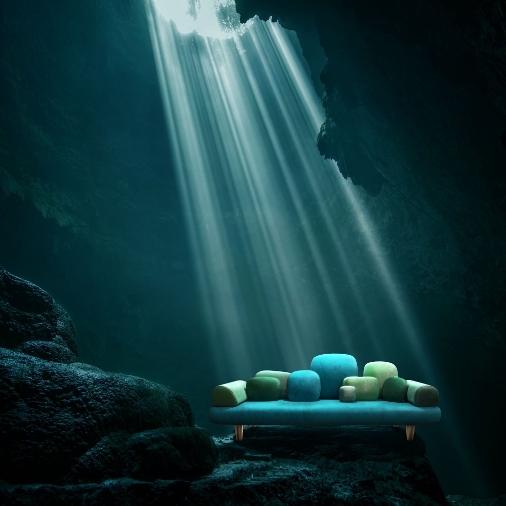 Scarlet Splendour Divano Forest cm. 250x88