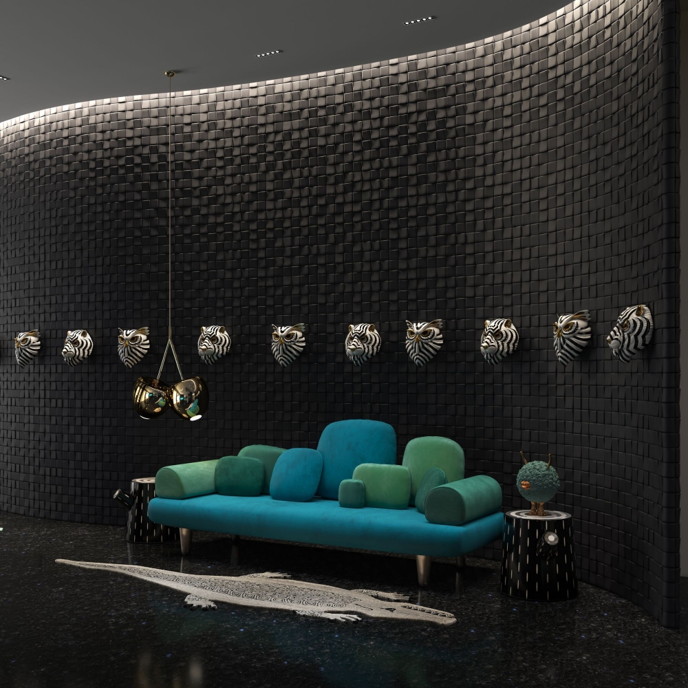 Scarlet Splendour Divano Forest cm. 250x88