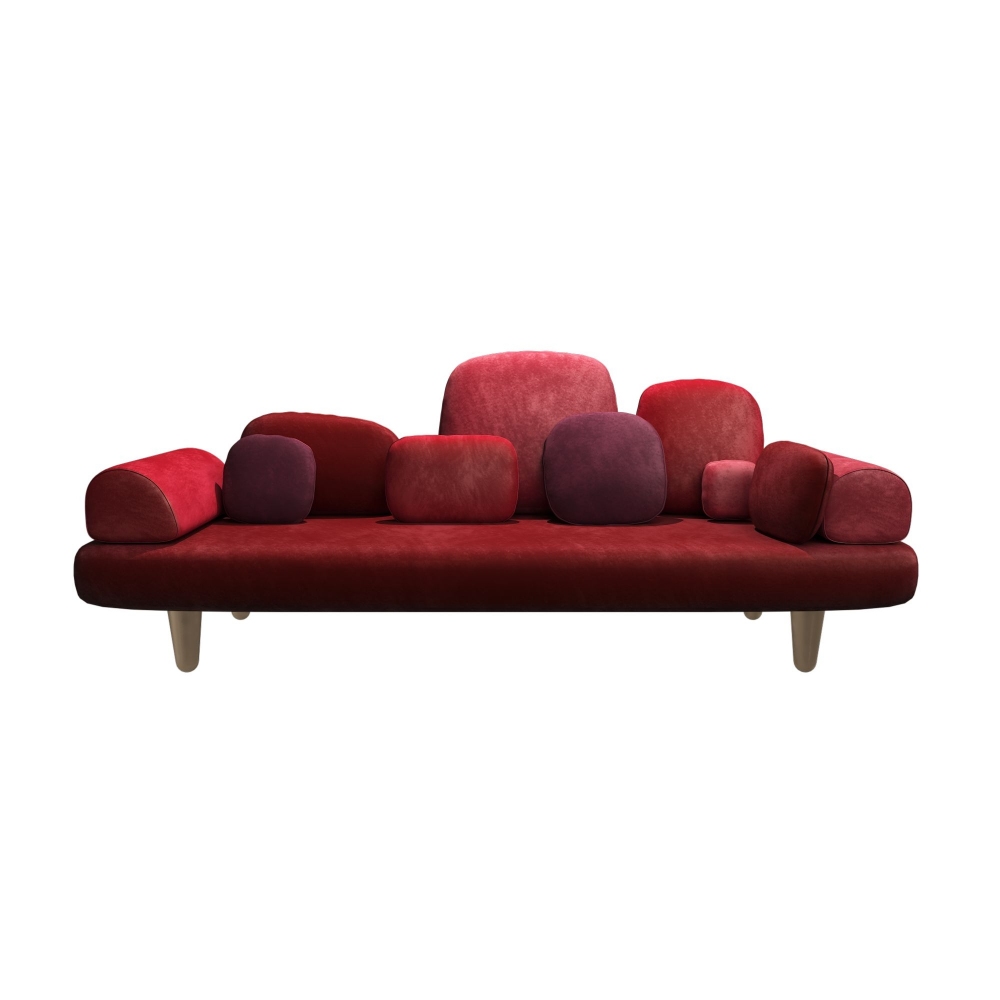 Scarlet Splendour Forest Sofa 250x88 cm