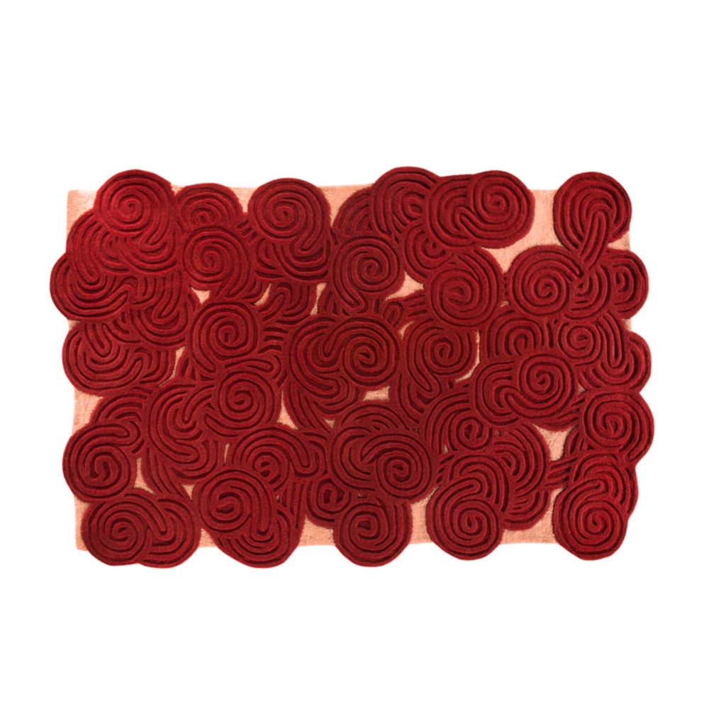 Scarlet Splendour Tappeto bicolore...