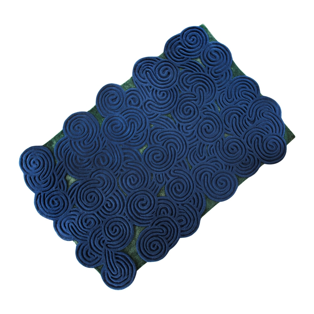 Scarlet Splendour Tappeto bicolore Karesansui cm. 200x300