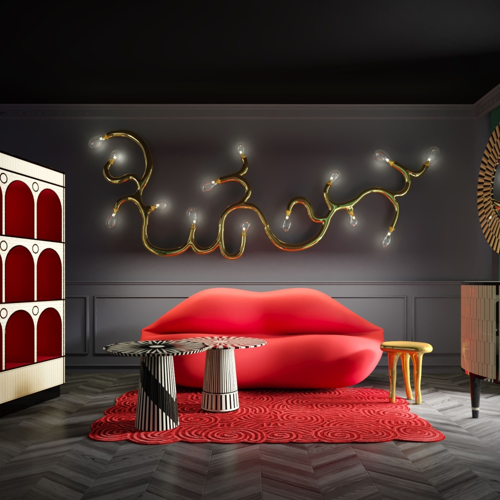 Scarlet Splendour Tappeto rettangolare Karesansui cm. 200x300