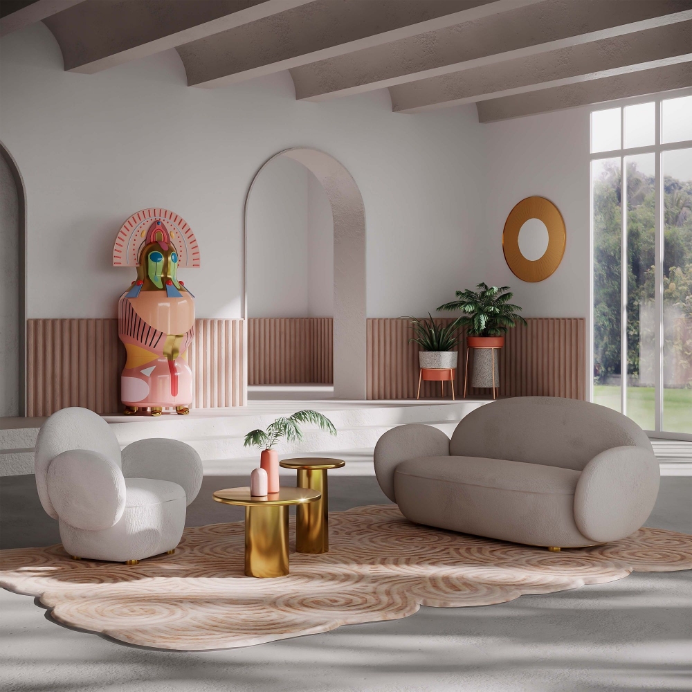 Scarlet Splendour Tappeto rettangolare Karesansui cm. 200x300