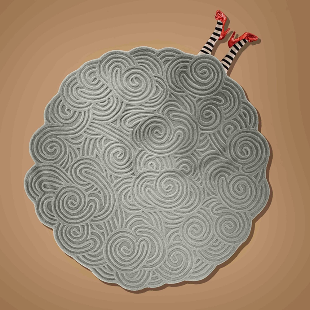 Scarlet Splendour Tappeto rotondo Karesansui cm. 200