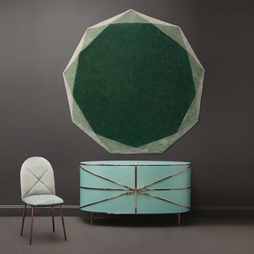 Scarlet Splendour Tappeto Stella cm. 236x233 - 88 Secrets collection