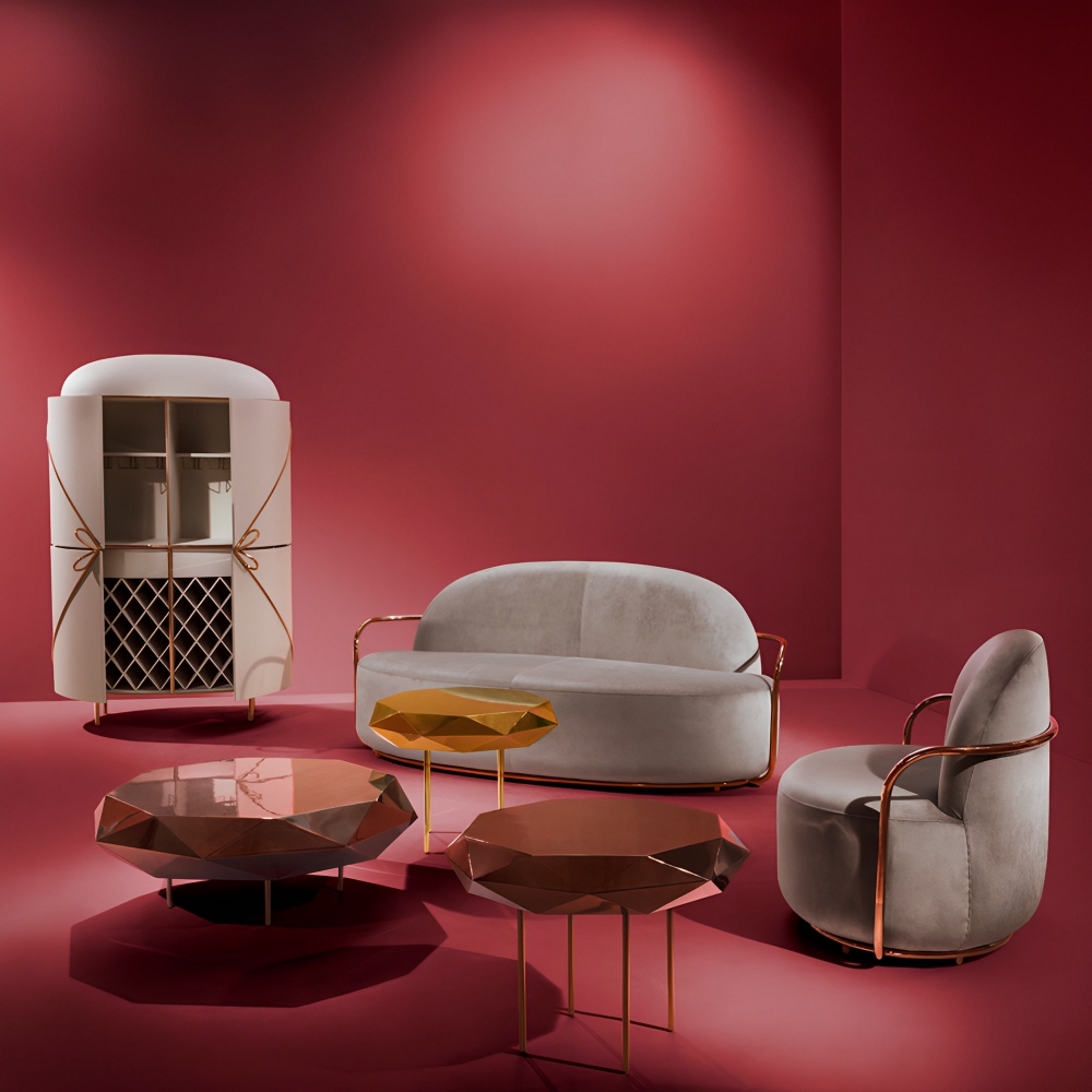 Scarlet Splendour Tavolino Stella Small - 88 Secrets collection