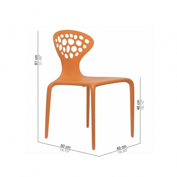 Moroso Sedia con schienale forato Supernatural
