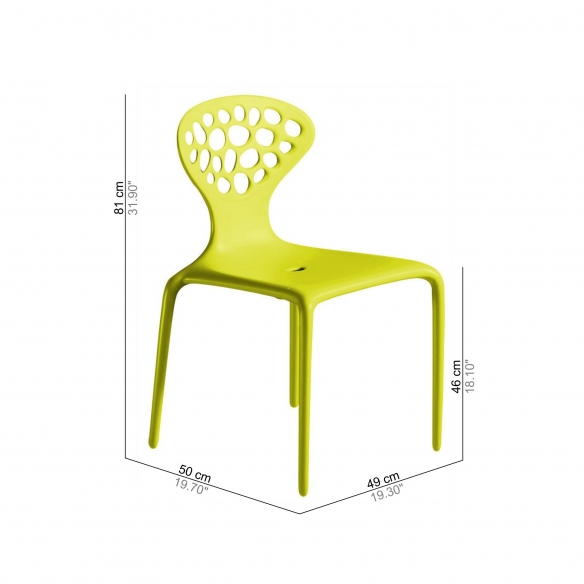 Moroso Sedia con schienale forato Supernatural