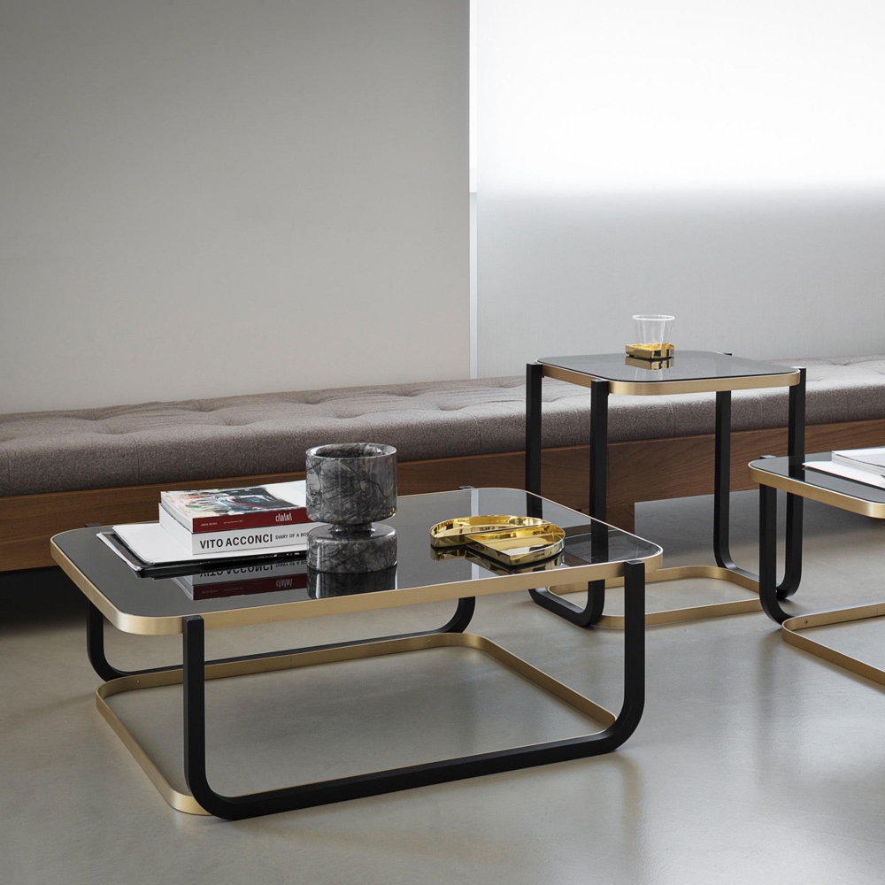 Wiener GTV Design Tavolino Duet B - Piano in vetro