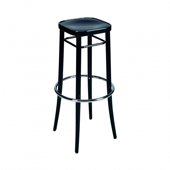 Wiener GTV Design Vienna 144 high Stool - Embossed printed plywood seat