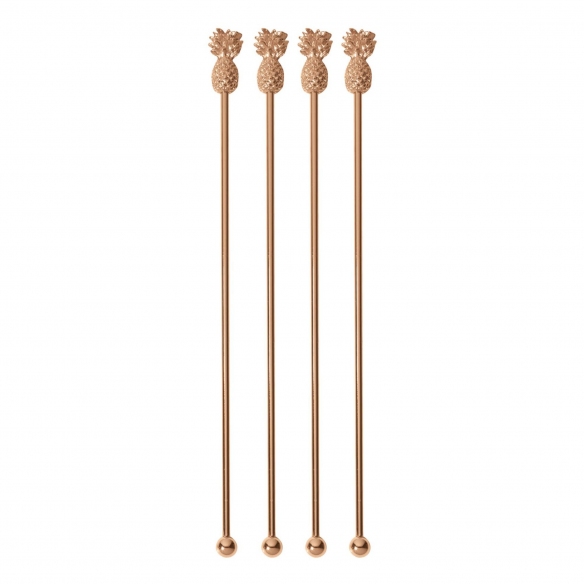 Paderno Set 4 palette per cocktail ananas cm. 20