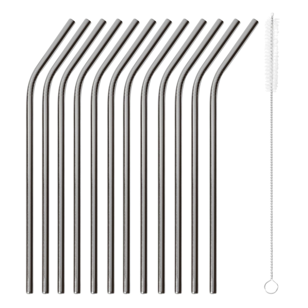 Paderno 12 Straws + Brush