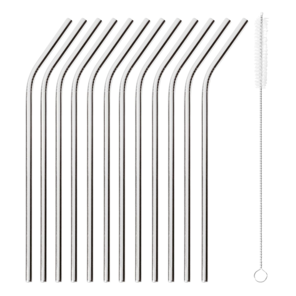 Paderno 12 Straws + Brush