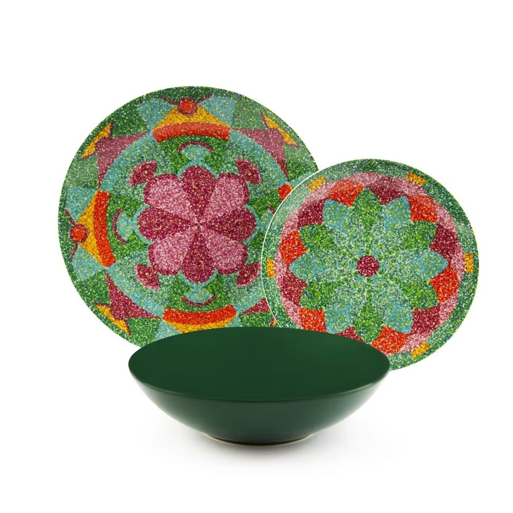 Excelsa Set of 18 Seurat Plates