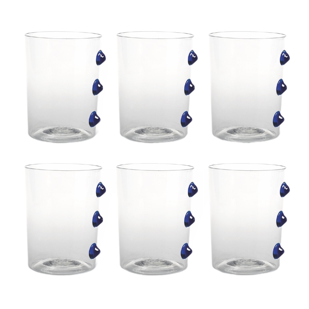 Zafferano 6 bicchieri Petoni cl.37