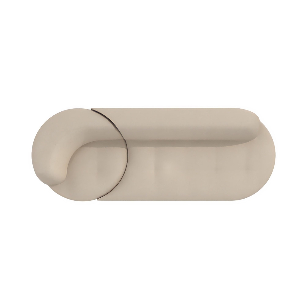 MyHome Collection Bordone 110 UP dormeuse sofa - Integrated swivel armchair on the left