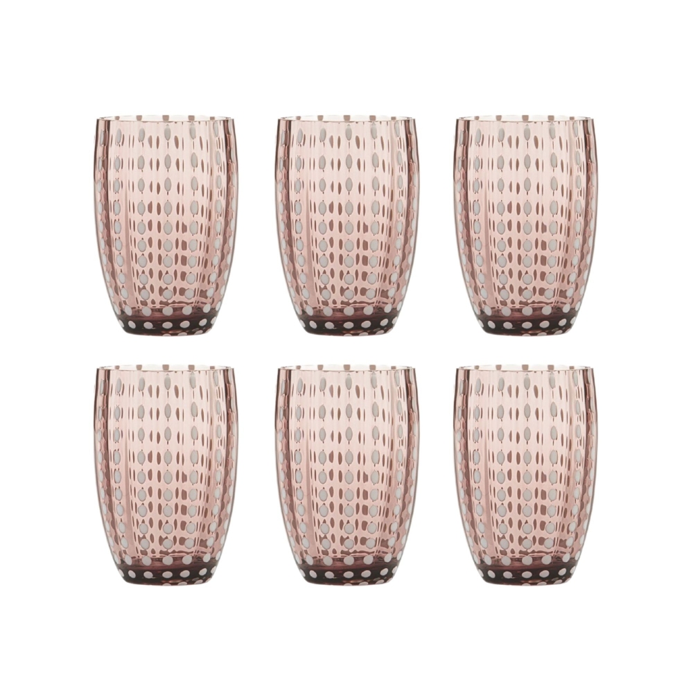 Zafferano 6 bicchieri Perle cl.32