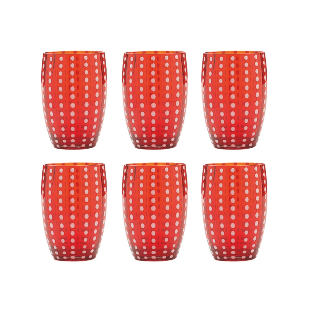 Zafferano 6 bicchieri Perle cl.32