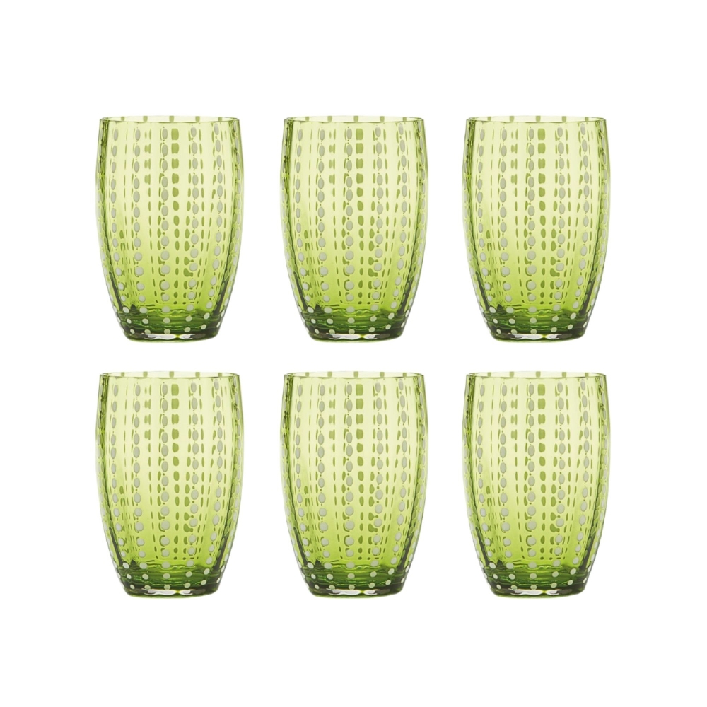 Zafferano 6 bicchieri Perle cl.32