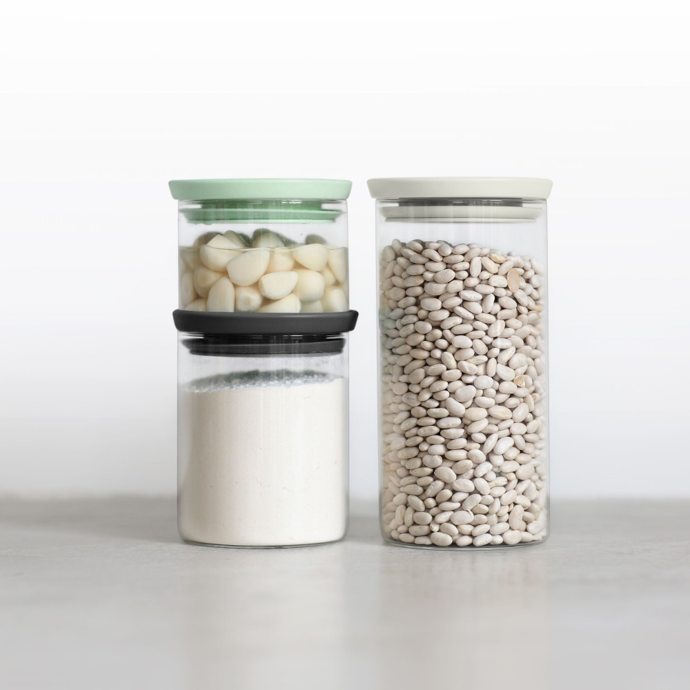 Brabantia Set of stackable jars