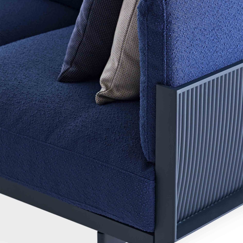 Gandia Blasco Onde outdoor modular sofa - Sectional 1 with right armrest