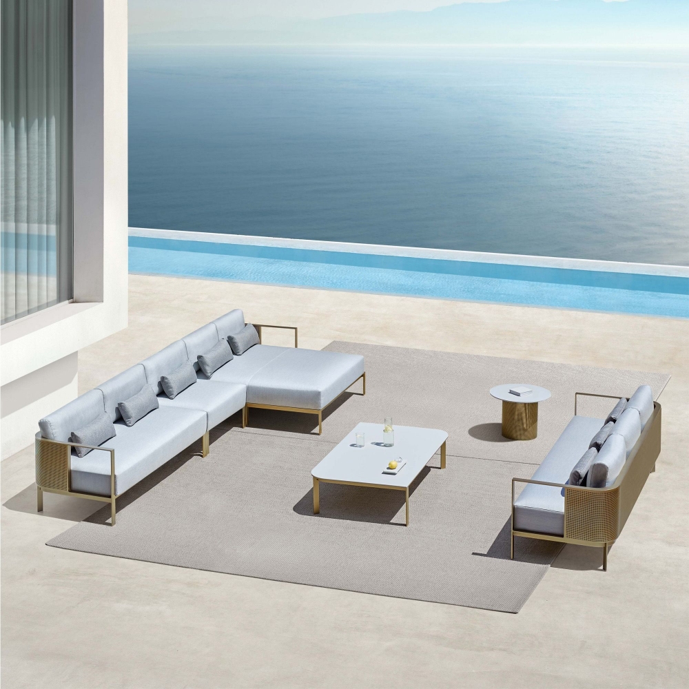 Gandia Blasco Solanas outdoor modular sofa - Sectional 1 with left armrest