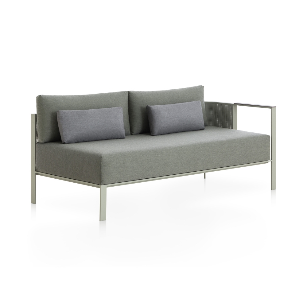 Gandia Blasco Solanas modular outdoor Sofa - Sectional 1 with right armrest