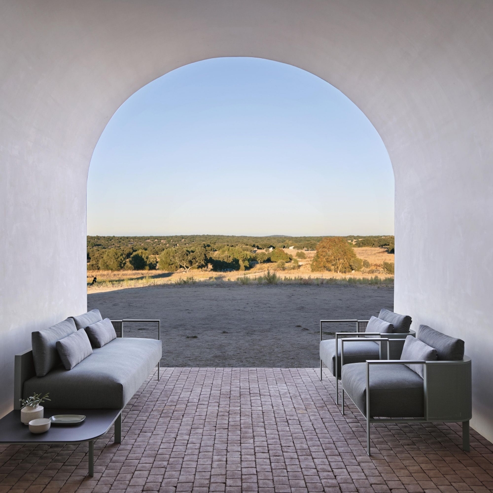 Gandia Blasco Solanas modular outdoor Sofa - Sectional 1 with right armrest