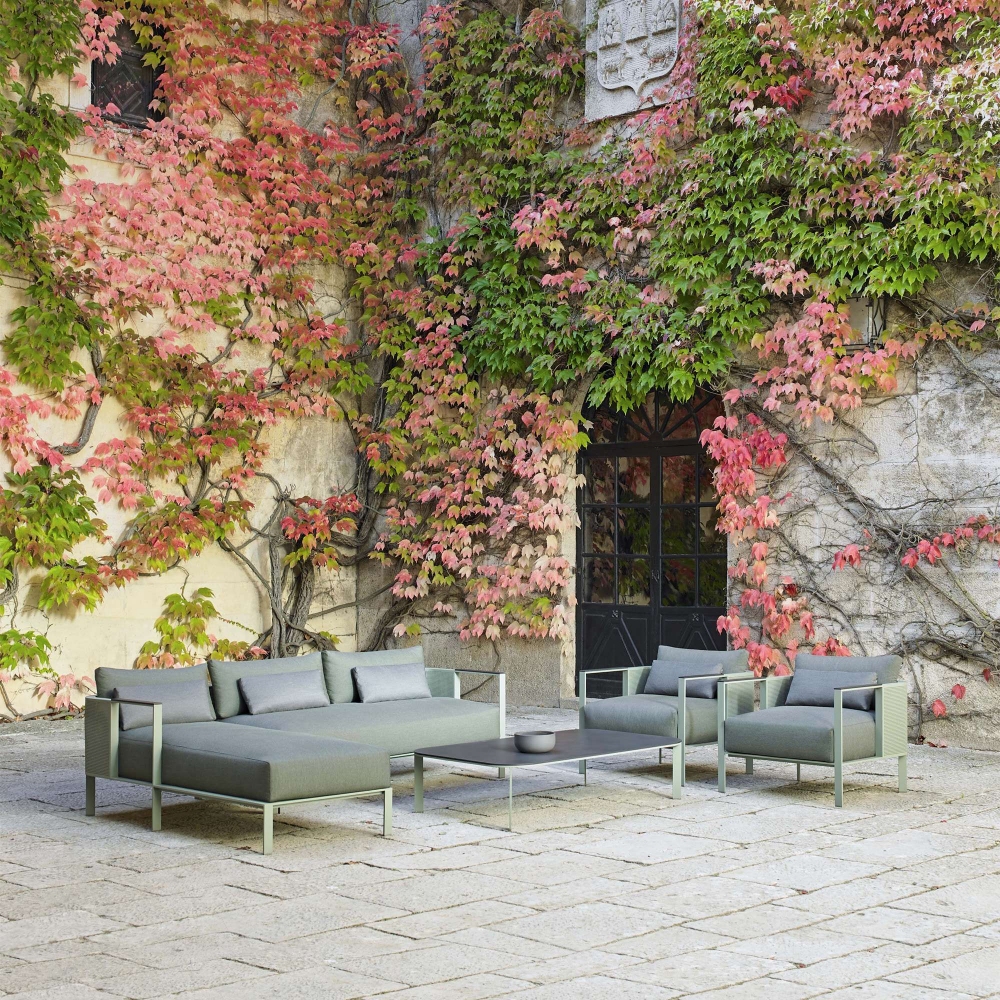 Gandia Blasco Solanas modular outdoor Sofa - Sectional 1 with right armrest