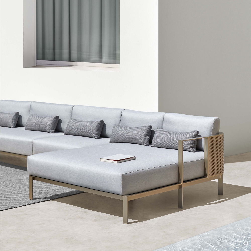 Gandia Blasco Solanas modular Sofa - Composition 3 with open section