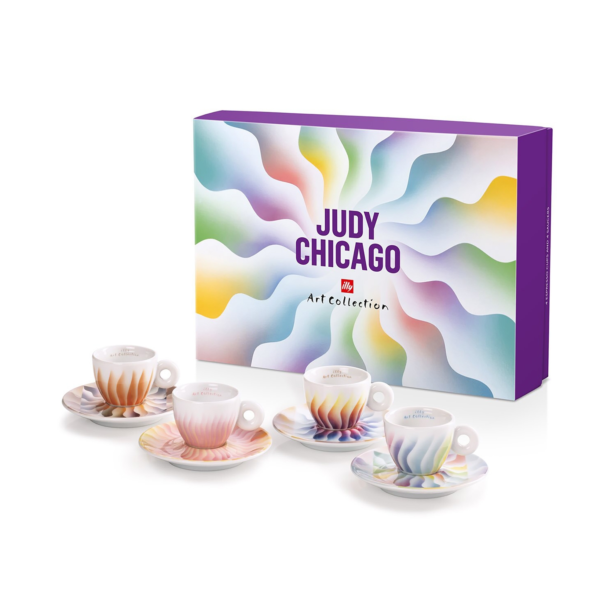 Illy 4 Illy Art Collection Judy Chicago espresso cups