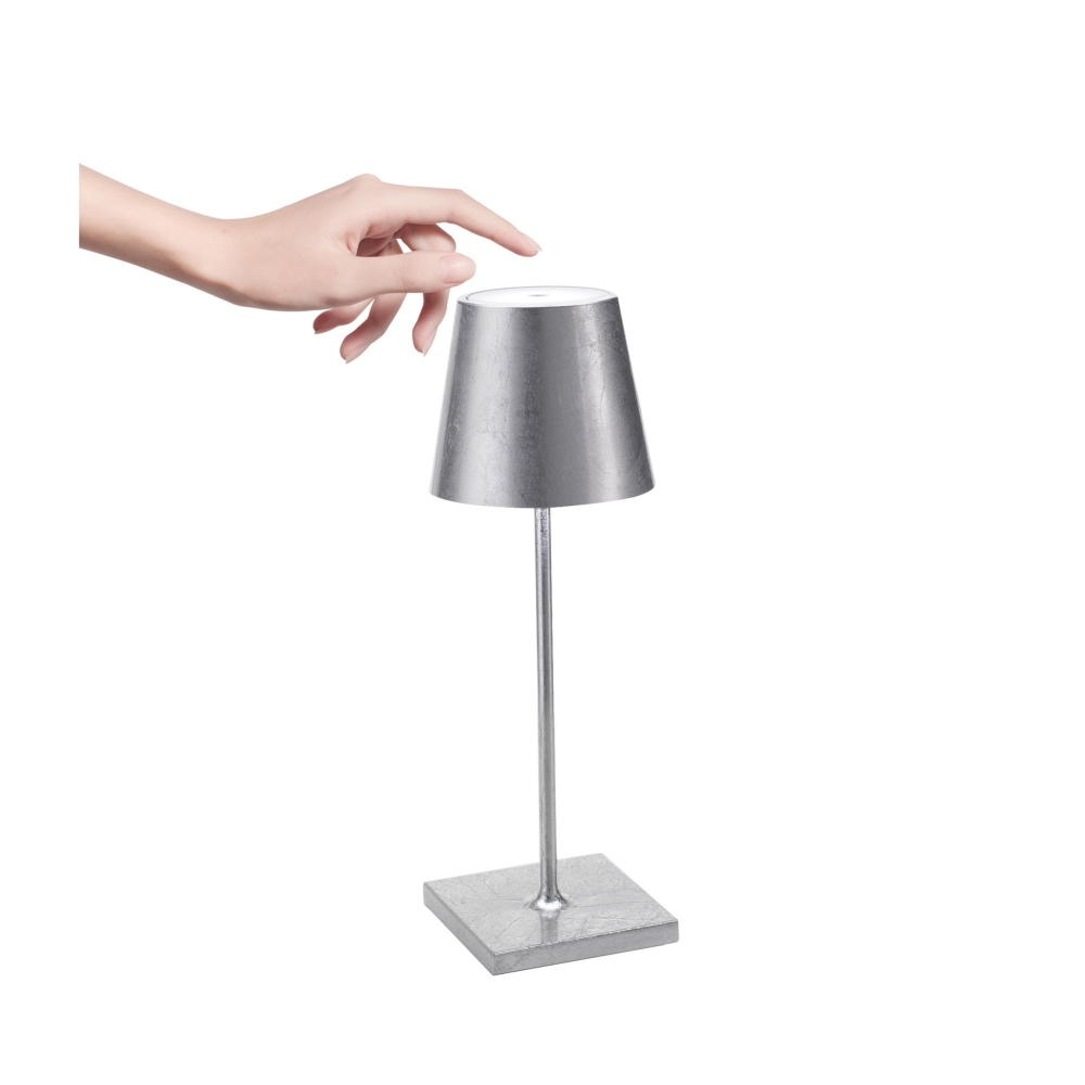Zafferano Lampada da tavolo Poldina Pro Mini Led ricaricabile