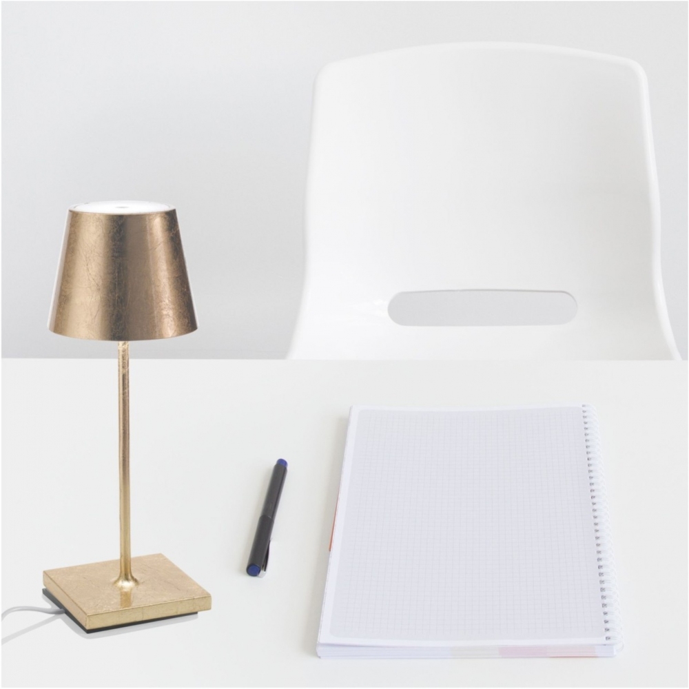 Zafferano Lampada da tavolo Poldina Pro Mini Led ricaricabile