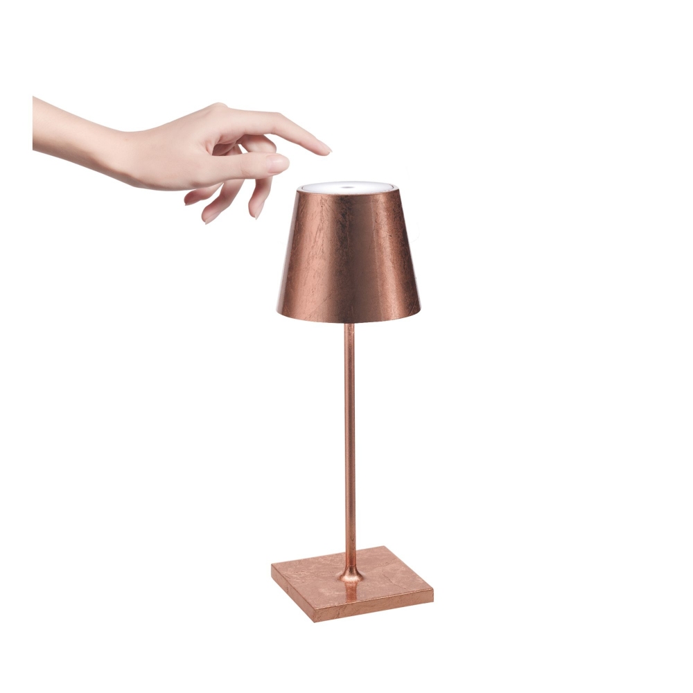 Zafferano Lampada da tavolo Poldina Pro Mini Led ricaricabile