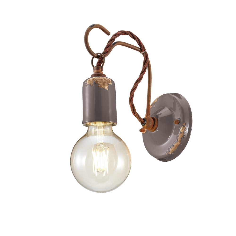 Ferroluce Lampada da parete Vintage C665