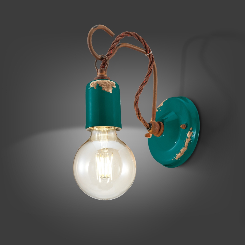 Ferroluce Lampada da parete Vintage C665