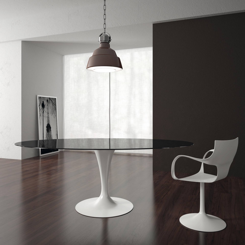 Sovet Flûte elliptical table