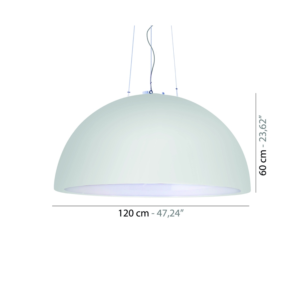 Slide Cupole Suspension Lamp 120 cm