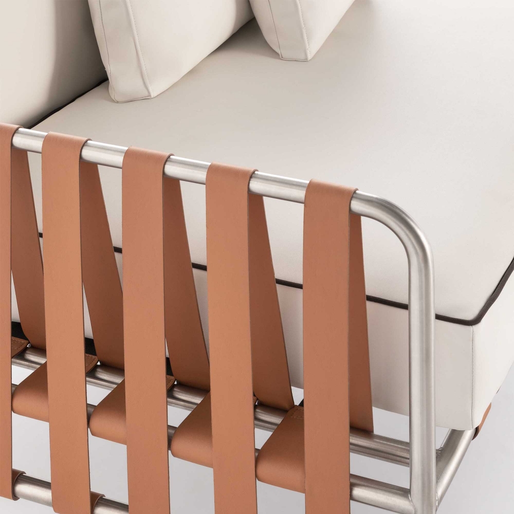 Gandia Blasco Divano modulare outdoor Onsen - Sezionale 1 con bracciolo a sinistra