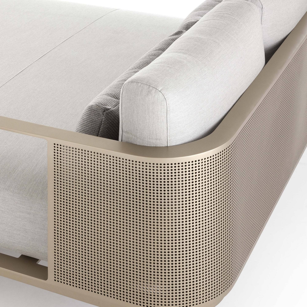 Gandia Blasco Divano modulare outdoor Solanas - Sezionale 2 XL con bracciolo a destra