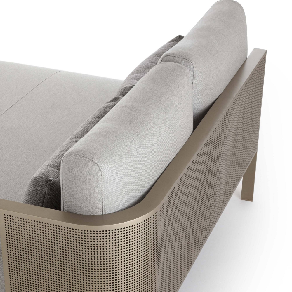 Gandia Blasco Divano modulare outdoor Solanas - Sezionale 2 XL con bracciolo a destra